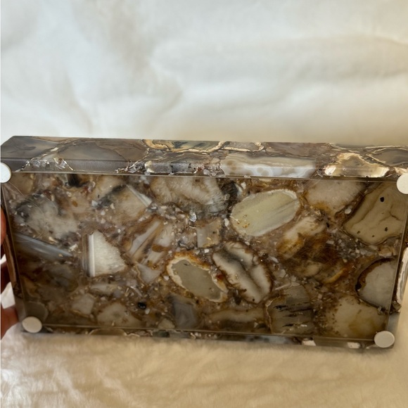 Luxurious Agate Bathroom Accessories Set Of 3 - Picture 10 of 14